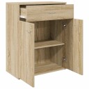 vidaXL Skjenk sonoma eik 60x30x75 cm sponplate