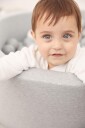 Sagababy Ballbinge 90cm Rund Lysegrå