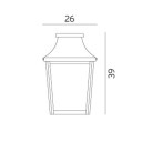 Norlys London 497 Veggarmatur E27, 57 W, IP65 Svart
