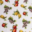 Borg Living Tekstil voksduk med akrylbelegg   30 meter på rull   Small Fruits   140 cm bred tekstilduk