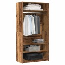  Garderobe gammelt tre 100x50x200 cm konstruert tre 8721158628077