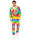 Widmann S.r.l. 80-talls Treningsoverall Tie-Dye Karnevalskostyme - XX-Large