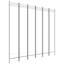 vidaXL Romdeler 6 paneler hvit 240x220 cm stoff