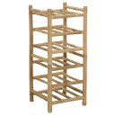 vidaXL Vinhylle Naturlig 32,5 x 29,5 x 72 cm Bambus