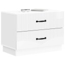  Nattbordskap Høgglans hvit 62 x 34,5 x 44,5 cm Konstruert tre
