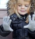 GObabyGO Grip Gloves Dark Blue 3 4 år