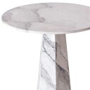Dusty Deco Hexagon Spisebord Ø90 cm Albanian Grey Marmor