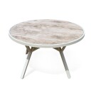 Palermo Utebord Rund Ø130 cm   Grå/Beige