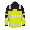 Engel Safety+ EN ISO 20471 Multinorm jakke Hivis Gul/Svart SEW-1235-820-3820 5XL