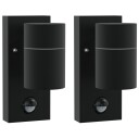  Utendørs Vegglamper 2 Pcs Svart 6.5 X 10.5 16cm