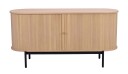 Rowico Home Haddington skjenk Hvitpigmentert eik/svart metall 142 x 42 cm Hvit