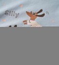 Name It Genser   NmfVix   Dempet Blue/Pølsehunder   Name It   2 år 92   Genser   Lyseblå
