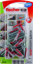 Fischer Duopower Universalplugg 5x25 mm med skruer - 18 stk