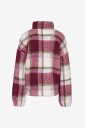 Noisy May Curve   Jakke nmLuca Check Soft Fleece Jrs CU   Rød