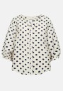 Freequent Vevet bluse med prikket