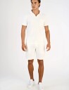 Lindbergh Towel Shorts With Elastic Waist   White   M
