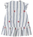 Name It Nbfjelena Kjole Ermløs Hvit 68 med Broderte Jordbær