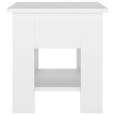 vidaXL Salongbord hvit 40x40x42 cm konstruert tre