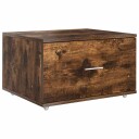  Skuffeskap med hjul Brun 55 x 45 x 33.5 cm Konstruert tre