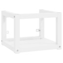 vidaXL Vegghengt servantramme for bad hvit 40x38x31 cm jern