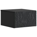  Vegghengt Sidebord 2 pcs Svart 34,5 x 33 x 20 cm Konstruert tre