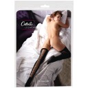 Cottelli Net Stay Up Strømper      - Svart - S/M