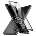 Samsung Galaxy S24 Magnetic Deksel med Herdet Glass Svart