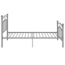 vidaXL Sengeramme grå metall 90x200 cm