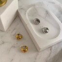 Aiyanna Demi Hoop Earring Silver
