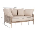 Sofa HOME4YOU Medina 163,5x135x71,5 cm beige   Beige