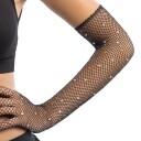 Chaks Lange operahansker med steiner svart One size 14513-10