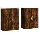  Veggskap 2 stk røkt eik 69,5x34x90 cm 8720845408572