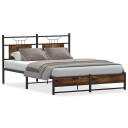  Sengeramme uten madrass røkt eik 150x200 cm konstruert tre 4106910