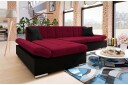 Djerra Sofa med Divan 3 seter   Rød/Svart