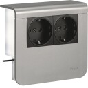 Hager SL200559009011 Uttak 2-Veis, Kanalhøyde 55 mm Antrasittgrå
