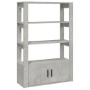 vidaXL Skjenk betonggrå 80x30x119,5 cm konstruert tre