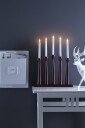 Markslöjd MÅSESKÄR Adventsstake 5 lys Rød