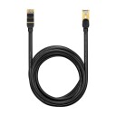 Baseus Ethernet Rj45 Nettverkskabel, 10Gb, 5M (Svart)