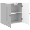 vidaXL Vegghengt skap Høgglans hvit 59 x 31 x 60 cm Konstruert tre