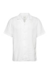 Calvin Klein Ss Camp Collar Solid Linen Class White XL