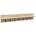  Vegghengt kleshenger med hylle Sonoma eik 100 x 10.5 x 18 cm