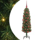  Kunstig juletre med 150 LED grønn 150 cm PVC og stål og plast