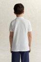 Shield Pique SS Polo Shirt WHITE 10 11Y
