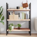 vidaXL Vegghylle 80x60x6 cm ubehandlet heltre eik