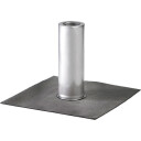 Nedløpsdeksel Ø110mm med dobbelt rør for takpapp stål/SBS