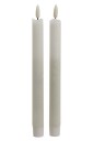 LED kronelys hvit   Hvit Hvit