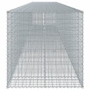 Gabionkurv med deksel 950x100x100 cm galvanisert jern