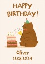 Kid"s Birthday Personal Plakat Plakat / 70x100cm