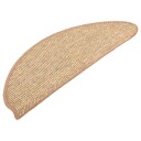 vidaXL Selvklebende trappematter 15 stk 65x21x4 cm lysebrun