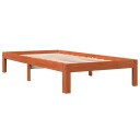 vidaXL Sengeramme brun 100x200 cm heltre furu 8721012361775